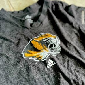 Adidas university T-shirt in dark gray